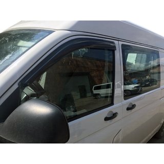 Ветровики на окна (2 шт, MyRacing) Volkswagen T5 Transporter 2003-2010 гг. фото 1