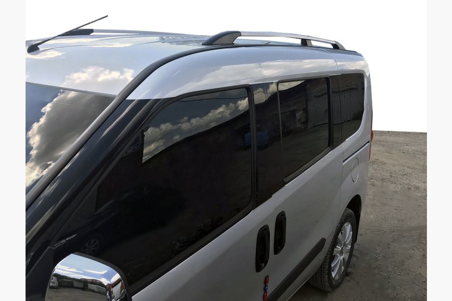 Fiat Doblo II 2010-2022 гг. Распродажа!!! Рейлинги Серый Металлик Image