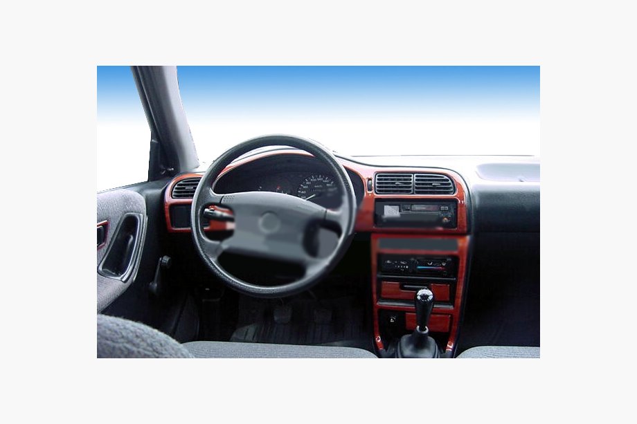 Nissan Sunny 1990-1995 гг. АКЦИЯ! Накладки на панель под дерево Image