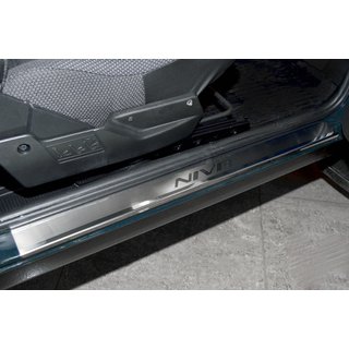 Накладки на пороги Natanika Premium нержавеющая сталь (2 шт.) Lada Niva та Urban 1977- гг.