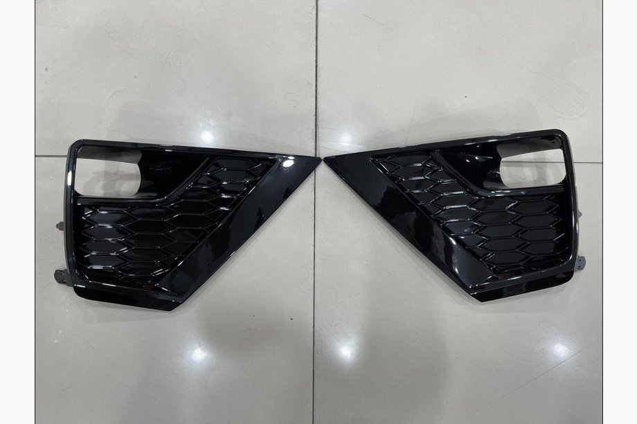 Toyota Land Cruiser Prado 150 2009-2023 гг. Вставки под противотуманные фары дизайн 2021 (2 шт, 2017+) Image