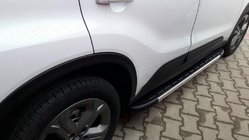 Suzuki Vitara 2015- гг. Боковые Подножки Duru (2 шт., Алюминий) фото 1