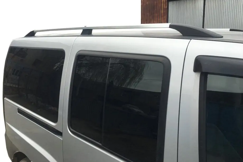 Fiat Doblo I 2001-2005 гг. Хромированные Рейлинги Пластиковые ножки
