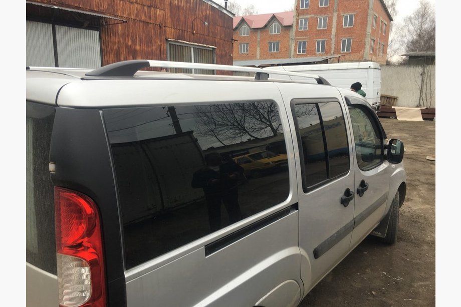 Fiat Doblo I 2005-2010 гг. Хромированные Рейлинги Фото 8