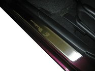 Mazda 3 2003-2009 гг. Накладки на Пороги Nataniko (4 шт., Нержавейка) фото 1