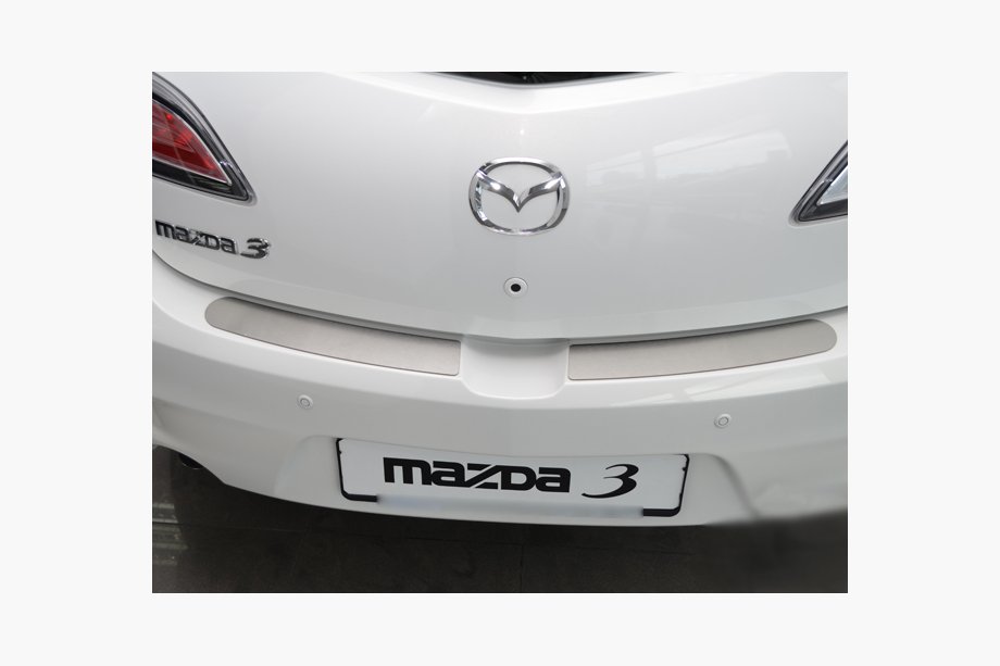 Mazda 6 2008-2012 гг. Накладка на задний бампер Nataniko (нержавейка) Image