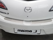 Mazda 6 2008-2012 гг. Накладка на задний бампер Nataniko (нержавейка) фото 1