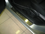 Mazda 6 2003-2008 гг. Накладки на пороги Nataniko (4 шт., нержавейка) фото 1
