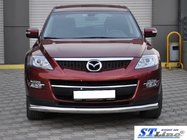 Mazda CX-7 2006-2012 гг. Передняя защита ST008 (нержавейка) фото 2