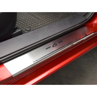 Накладки на Пороги Nataniko (4 шт., Нержавейка) Mazda 6 2012-2024 гг.