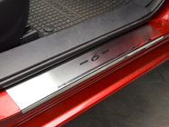 Mazda 6 2012-2024 гг. Накладки на Пороги Nataniko (4 шт., Нержавейка) фото 1