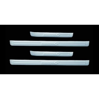 Накладки на пороги нержавейка Carmos (4 шт) Mazda 6 2008-2012 гг.