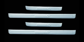 Mazda 6 2008-2012 гг. Накладки на пороги нержавейка Carmos (4 шт) фото 1