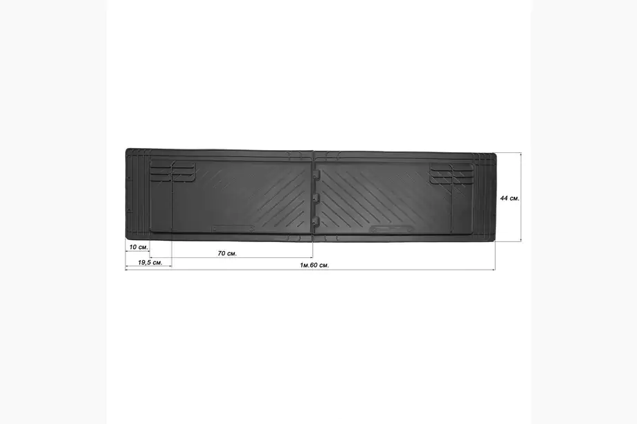 Mercedes Sprinter W901/902/903/904/905 1995–2006 гг. Задние резиновые коврики (2 шт, Stingray) Image