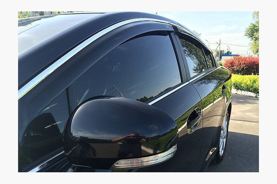 Volkswagen Jetta 2011-2018 гг. Ветровики на окна (4 шт, Sunplex Chrome) Image