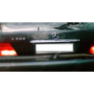 Хромированная накладка над номером (нерж. сталь) Mercedes S-сlass W140 1991-1998 гг. фото 1