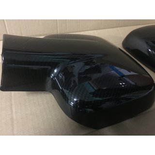 Накладки на Зеркала (2 шт, Карбон) Mercedes Vito W638 1996-2003 гг. фото 2