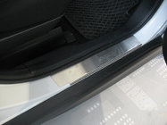 Mitsubishi ASX 2010-2023 гг. Накладки на пороги Nataniko (4 шт., нержавейка) фото 1