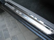 Mitsubishi L200 2006-2015 гг. Накладки на пороги Nataniko (2 шт., нержавейка) фото 1