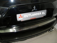 Mitsubishi Outlander 2006-2012 гг. Накладка на задний бампер Nataniko (нержавейка) фото 1