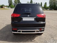 Задняя защита AK002-2 (2 шт, нерж сталь) фото 1