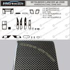 Mitsubishi Lancer X 2008- гг. АКЦИЯ! Накладки на панель под карбон фото 1