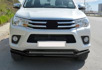 Двойной передний кенгурятник Vegas (2015-2020, черный, 76мм) фото 9