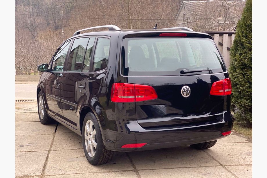 Volkswagen Touran 2010-2015 гг. Рейлинги Skyport (серый матовый) Фото 3