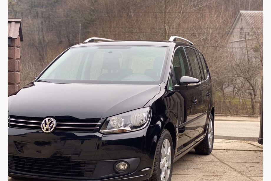 Volkswagen Touran 2010-2015 гг. Рейлинги Skyport (серый матовый) Фото 2