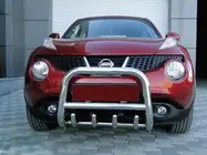 Nissan Juke 2010-2019 гг. Кенгурятник QT006 (нержавейка) фото 1