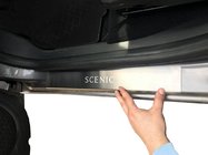 Renault Scenic/Grand 2009-2016 гг. Накладки на Пороги Nataniko (4 шт., Нержавейка) фото 1