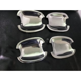 Накладки на чашки под ручки из нержавеющей стали (4 шт) Chevrolet Aveo T300 2011-2020 гг. фото 4