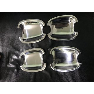 Накладки на чашки под ручки из нержавеющей стали (4 шт) Chevrolet Aveo T300 2011-2020 гг. фото 3