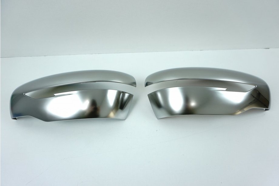 Nissan Juke 2010-2019 гг. Накладки на Зеркала 2014↗ Серый Мат (2 шт., Пластик) Image