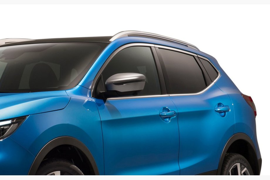 Nissan X-trail T32/Rogue 2014-2021 гг. Накладки на Зеркала Серый Мат (2 шт., Пластик) Image