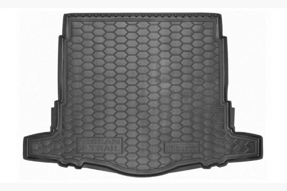 Nissan X-trail T32/Rogue 2014-2021 гг. Коврик багажника 2017+ с нишей под запасное колесо (Autogumm, пластик) Image