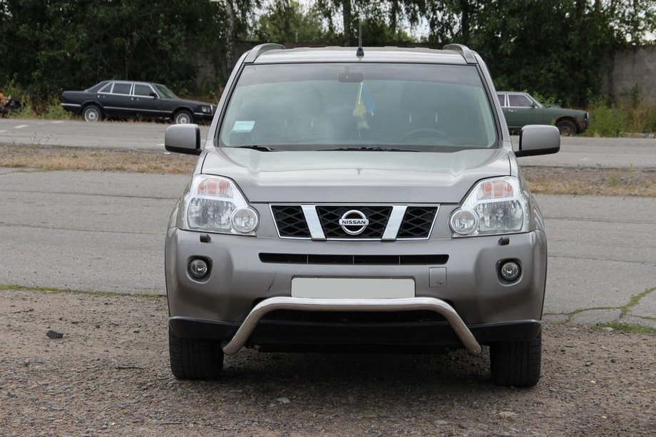 Nissan X-trail T31 2007-2014 гг. Передняя защита WT007 (нержавейка) Фото 2