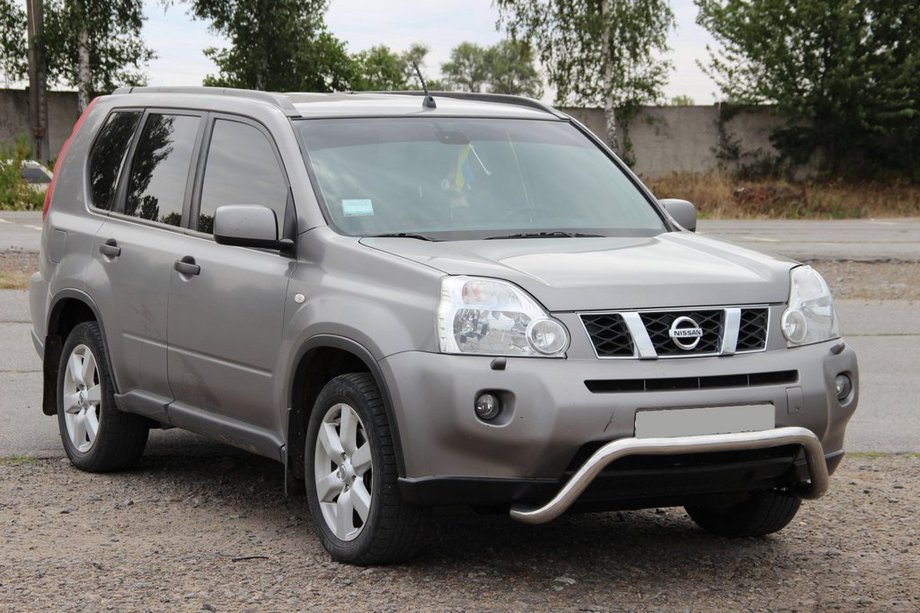 Nissan X-trail T31 2007-2014 гг. Передняя защита WT007 (нержавейка) Фото 3