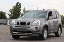 Nissan X-trail T31 2007-2014 гг. Передняя защита ST015/2 (нерж. сталь) фото 2
