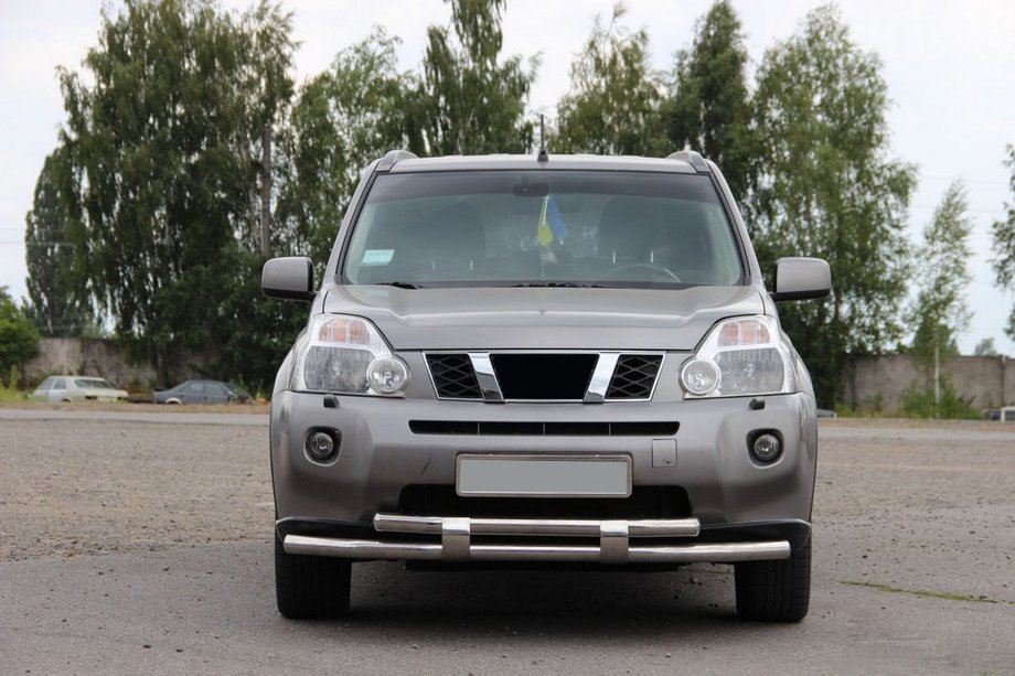 Nissan X-trail T31 2007-2014 гг. Передняя защита ST015/2 (нерж. сталь) Фото 3