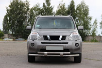 Nissan X-trail T31 2007-2014 гг. Передняя защита ST015/2 (нерж. сталь) фото 3