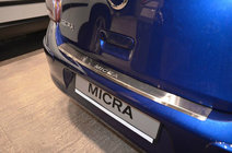 Накладка на задний бампер с загибом Nataniko (нержавейка) фото 1