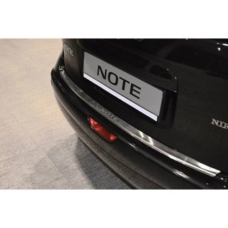 Накладка на задний бампер с загибом Nataniko (2005-2007, нержавейка) Nissan Note 2004-2012 гг.
