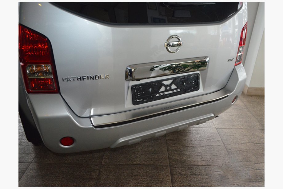 Накладка на задний бампер с загибом Nataniko (нержавейка) Image