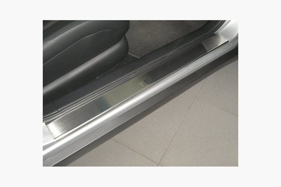 Nissan Teana 2008-2013 гг. Накладки на пороги Natanko Premium (4 шт., нержавейка) Image