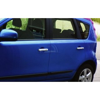 Хромированные Накладки на Ручки Дверей (4 шт, Нержавейка) Nissan Note 2004-2012 гг.