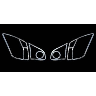 Хром Накладки на Задние Фонари (2 шт, пластик) Nissan Qashqai 2007-2010 гг.