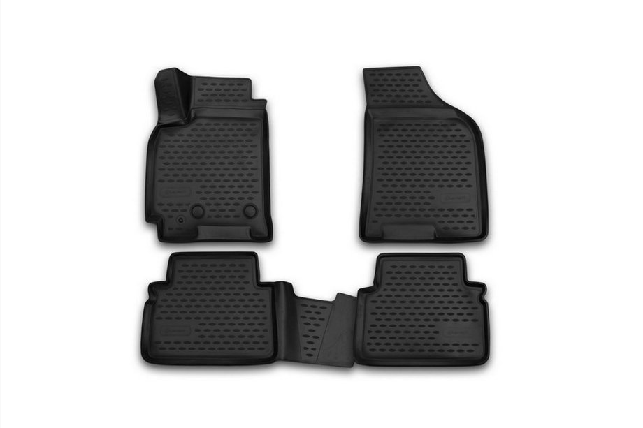 Daewoo Gentra 2013- гг. 3D резиновые коврики в салон (4 шт, Novline) Вариант 2 Фото 1