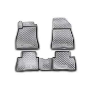 Резиновые коврики (крючок T/L) в салон (4 шт, Novline) Nissan Juke 2010-2019 гг.