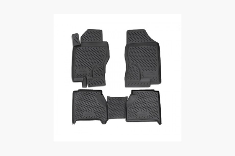 Nissan Pathfinder R51 2005-2014 гг. (2010-2014) Резиновые коврики в салон (4 шт, Novline) Фото 1